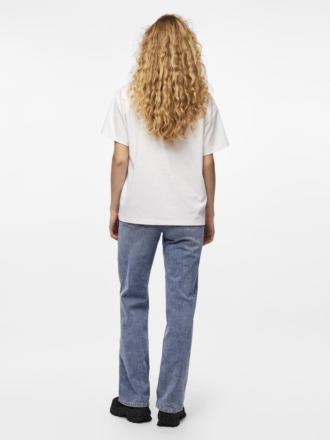 PCSKYLAR T-Shirt - Bright White - VERO MODA & VILA Bergvik